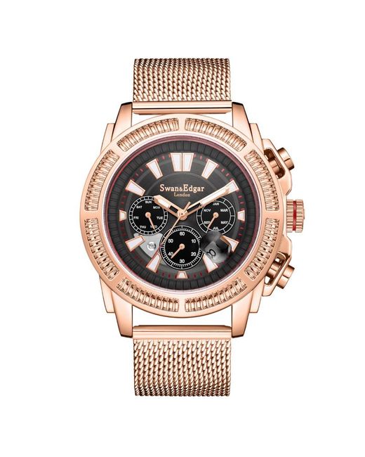 Swan And Edgar Metallic Limited Edition Hand Assembled Noble Automatic Watch for men