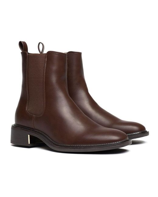 SOLESISTER Brown Harper Chelsea Boots