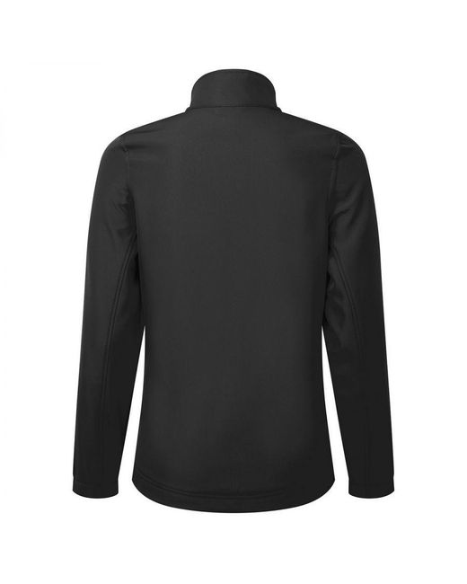 PREMIER Black Ladies Windchecker Recycled Printable Soft Shell Jacket