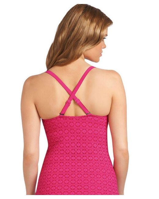 Freya Pink Spirit Soft Plunge Tankini Top