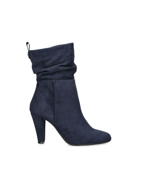KG by Kurt Geiger Suedette Slinky Boots in Blue Lyst UK