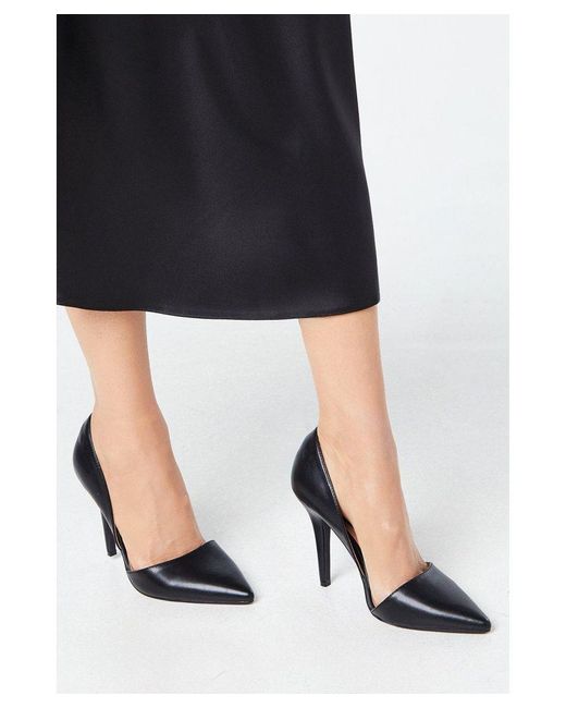 Dorothy Perkins Black Derja Pointed Stiletto Court Shoes