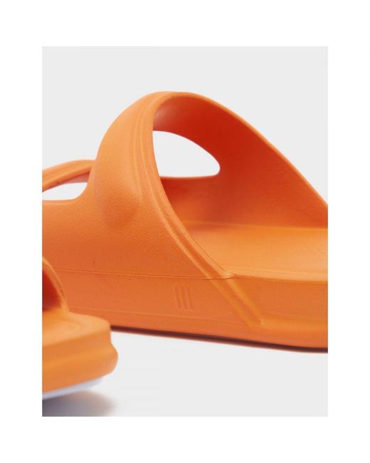 Melissa Dames Free Grow Slide Sandalen In Oranje in het White