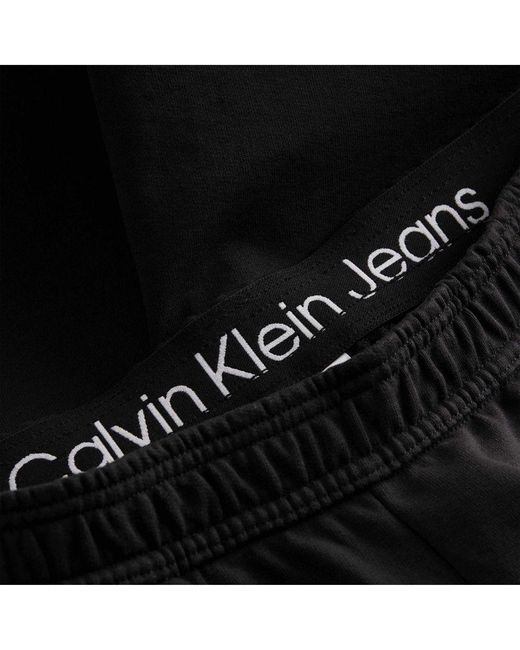 Calvin Klein Ck Jeans Broek Archiva Monoloog Hw in het Black voor heren