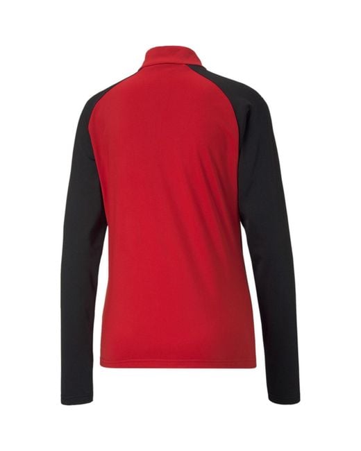 PUMA Red Teamliga Quarter Zip Top W Drill