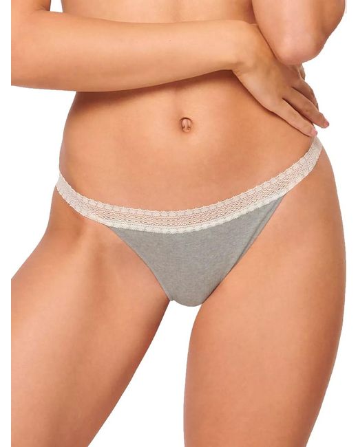 Sloggi Blue Go Ribbed Tanga Briefs 2 Pack