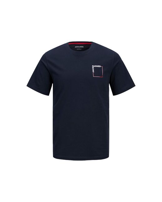 Jack & Jones Blue T-Shirt For Comfortable Regualr Fit for men