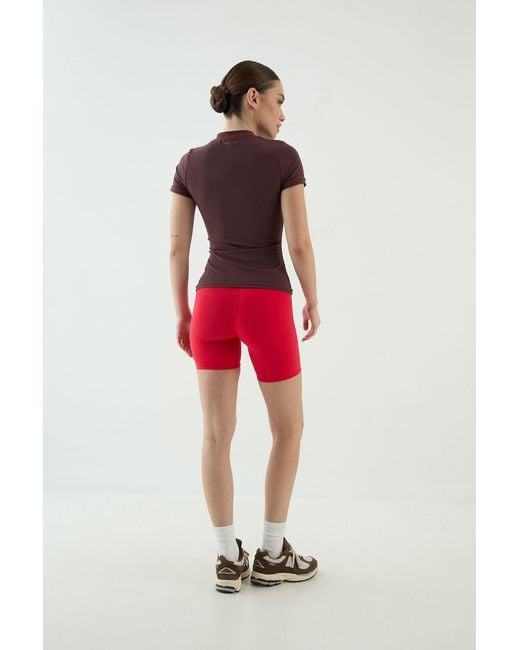 DSGN Studio Red Piping Detail Fitted Top