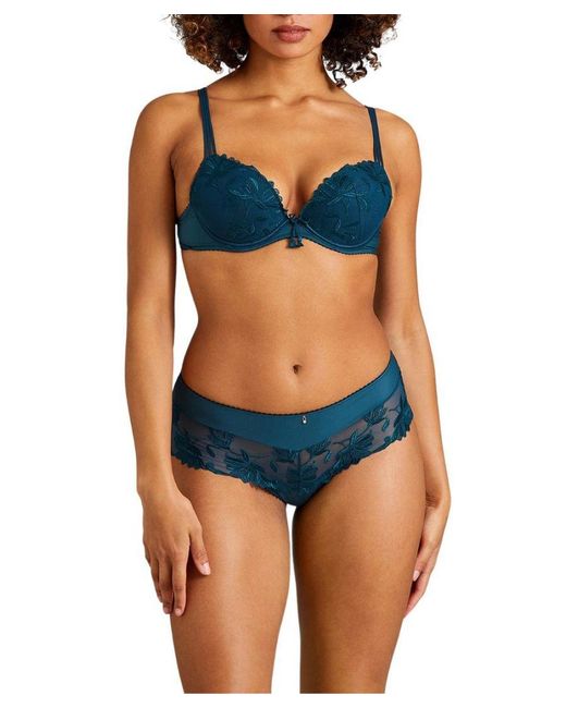 Aubade Blue Lovessence Plunge Push Up Bra
