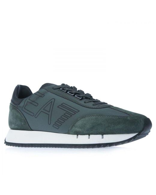 EA7 Blue Emporio Armani Vintage Sports Shoes for men