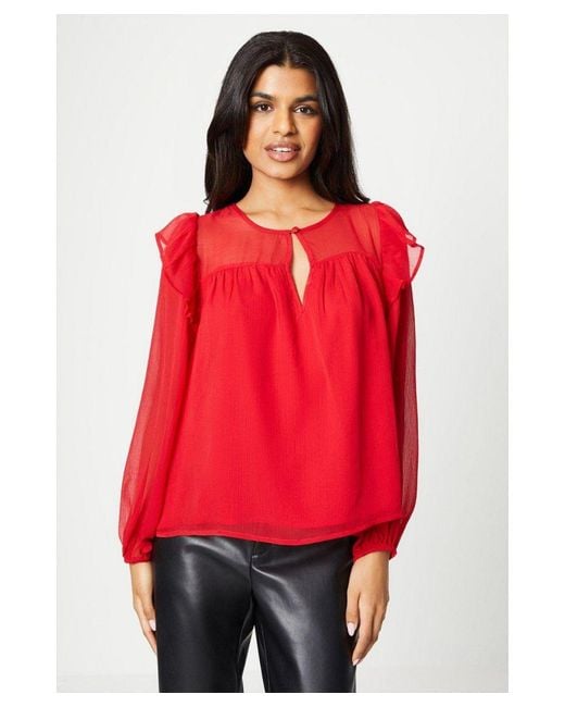 Wallis ruffle cheap top