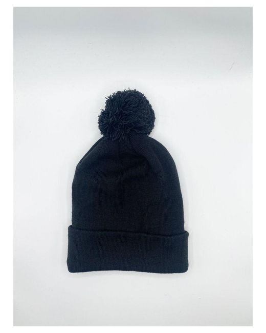 SVNX Blue Knitted Pom Pom Beanie