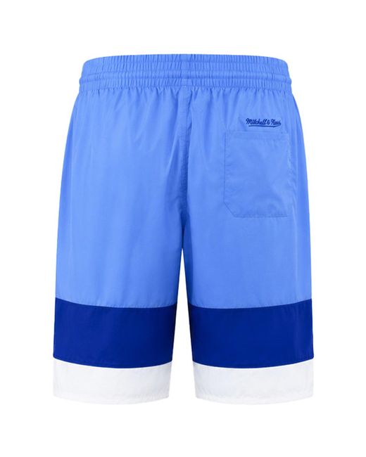Mitchell & Ness Blue Nba Los Angeles Lakers Striped Shorts for men