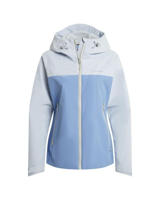 Craghoppers Blue Ladies Vanth Waterproof Jacket (Nimbus/Seaside)