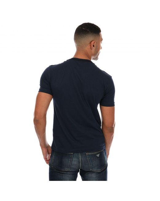 EA7 Emporio Armani Core Identity Center T-shirt Voor , Marineblauw in het Blue voor heren