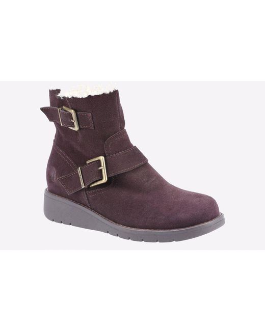 Hush Puppies Brown Lexie Boot Memory Foam