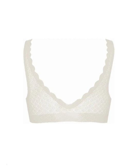 Sloggi White Zero Feel Lace Bralette