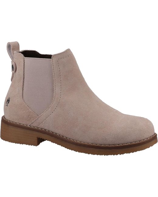 Hush Puppies Brown Maddy Suede Nude Boots