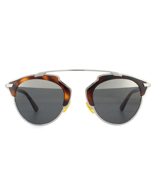 Dior Gray Sunglasses So Real Aoo Md Tortoise And Mirror