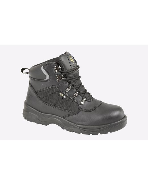 Grafters Black Rigor Waterproof Safety Boots for men