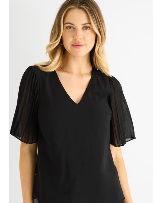 Gini London Black Foil Velour Midi Dress
