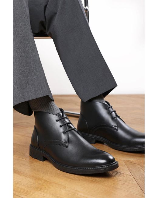 Where's That From Black Wheres 'Mason' Lace Up Ankle Boots for men