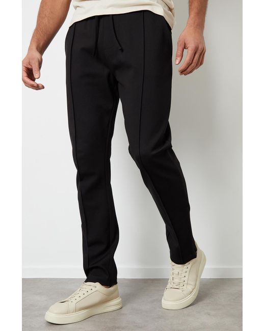 Threadbare Didsbury Luxe Slim Fit Joggers in Black for Men Lyst UK