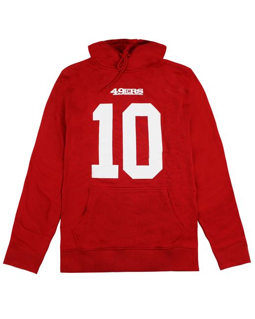 Fanatics Red Nfl San Francisco 49Ers Jimmy Garoppolo 10 Hoodie for men