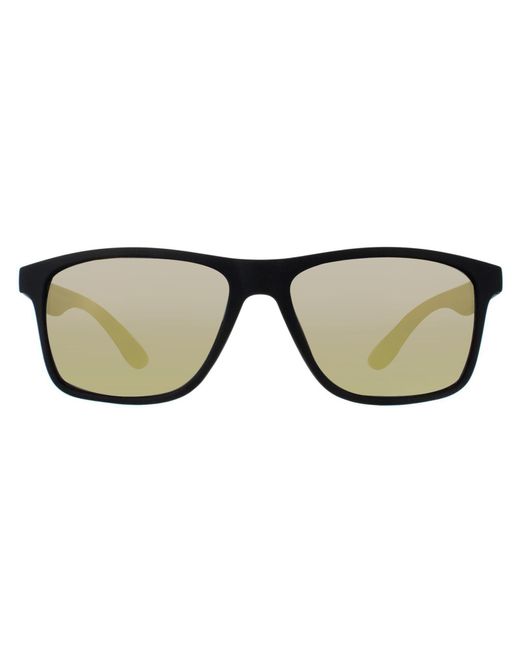 Smarty Rechthoek Mat Zwart Rubber Geel Brons Blauw Flash Sa2306 in het Black
