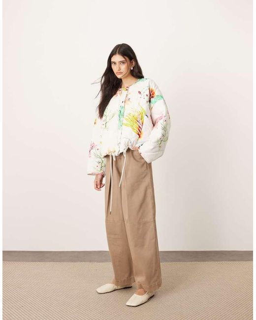 ARRANGE Multicolor Quilted Bomber Jacket