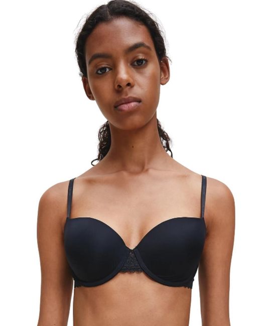 Calvin Klein Blue 000Qf5146E Ck Flirty Balcony Bra