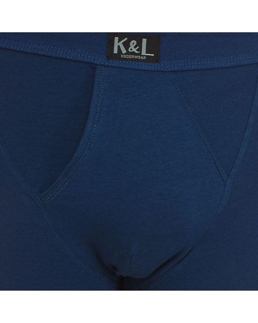 Kisses&Love Blue Pack-2 Basic Open Boxers Kl2011 for men