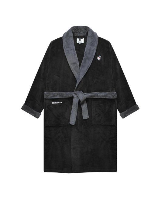 Lambretta Black Luxury Aw25 Dressing Gown /Iron) for men