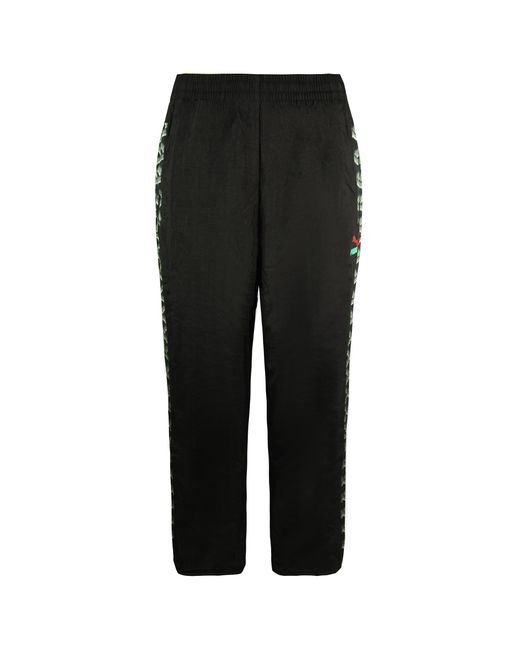PUMA Black Alife Aop All Over Print Track Pants Nylon Bottoms 568729 01 Textile for men