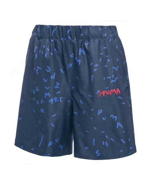 PUMA Blue X Shantell Martin Shorts Aop Pants 575479 50