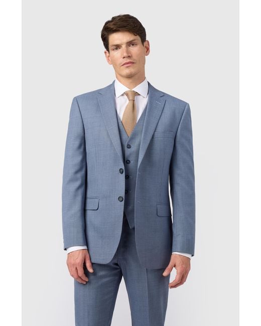 Racing Green Blue Airforce Suit Jacket for men