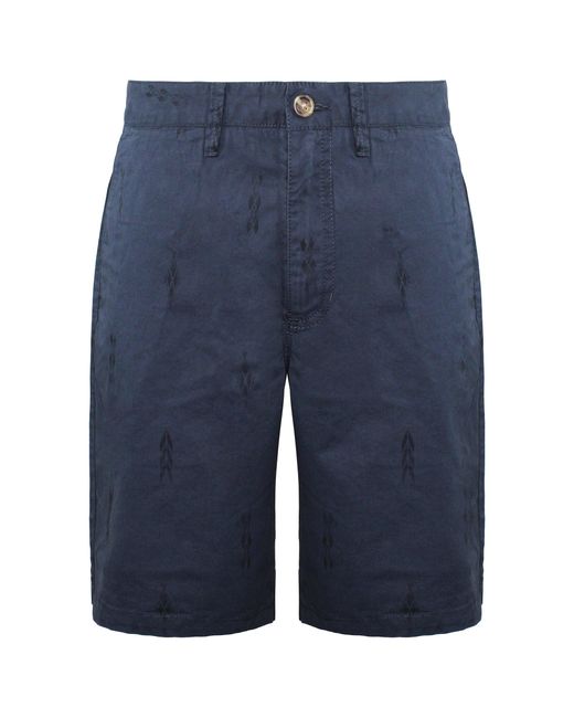 Vans Blue Off The Wall Low Rise Bermuda Shorts Cotton for men