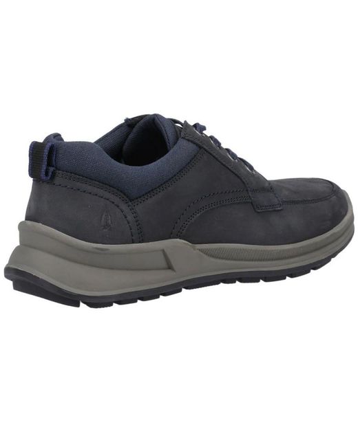 Hush Puppies Blue Adam Nubuck Lace Up Trainers for men