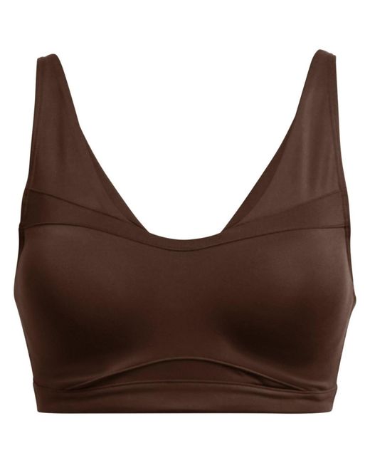 Under Armour Brown Smartform Evolution Mid Medium Impact Sports Bra