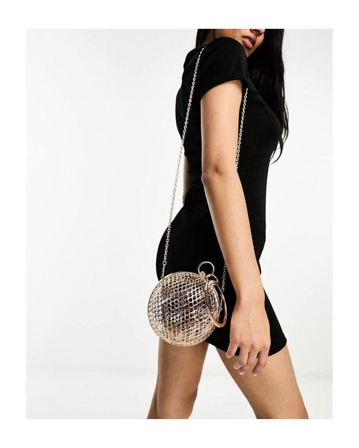 Asos design cage sphere clutch bag deals