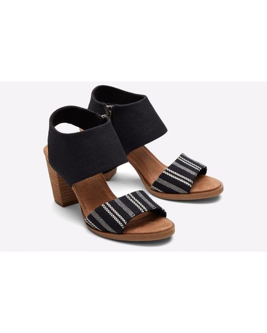 TOMS Black Majorca Cutout Sandal