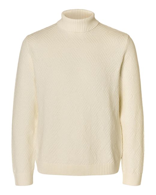 SELECTED Pullover in het Natural voor heren