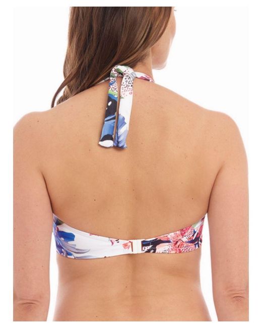 Fantasie Blue Santa Catalina Halter Plunge Bikini Top