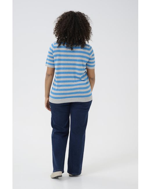 Kaffe Pullover Regular Fit Multi in het Blue