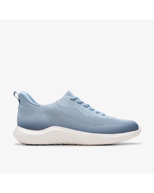 Clarks Blue Nova Lace Trainers
