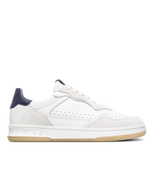 CLAE White Adults Low Top Trainers for men