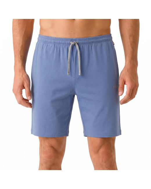 Boss Blue Cotton Sports Shorts 50515314 for men