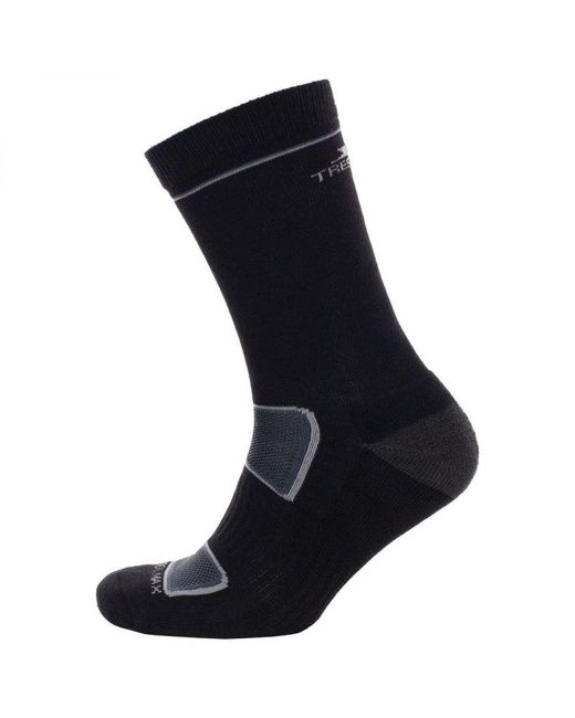 Trespass Black Rizzle Eco Socks for men