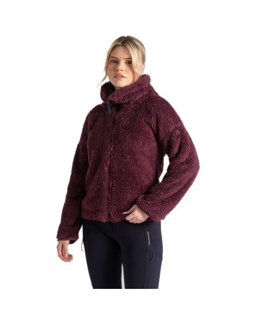 Craghoppers Purple Bronagh Full Zip Borg Fleece Jacket