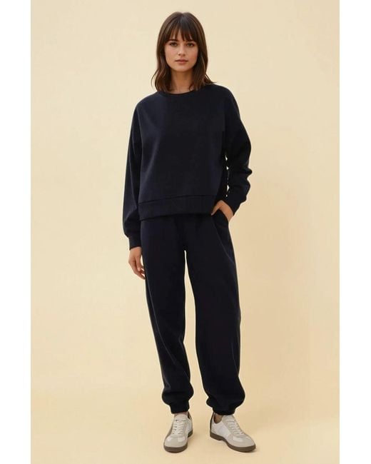 Hiccup Blue Regular Fit Basic Activewear Set